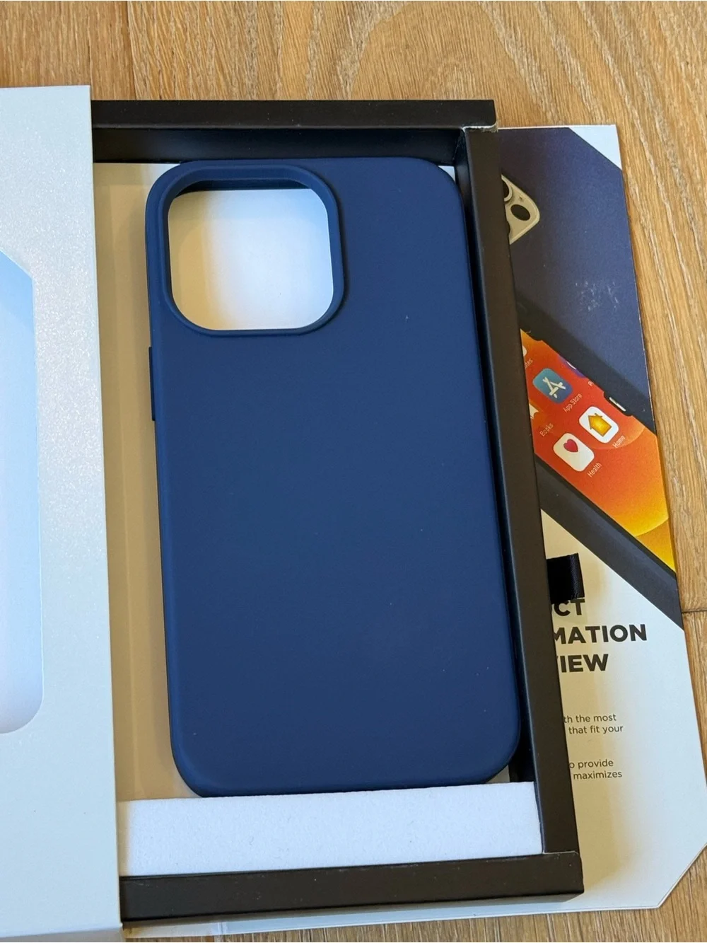 New Base Liquid Silicone Case for iPhone 13 Pro Navy Blue